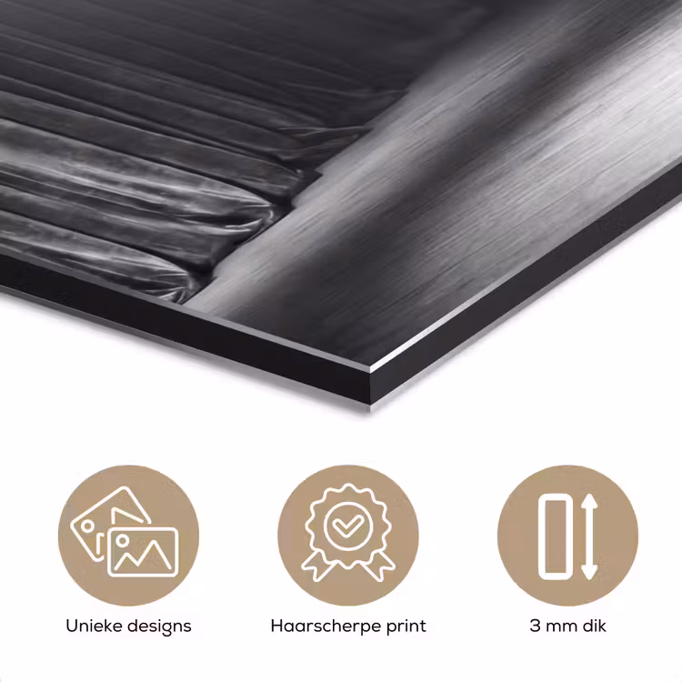 Aluminium schilderij - Danser - Podium - Zwart-wit - Kunst - Klassiek — 7