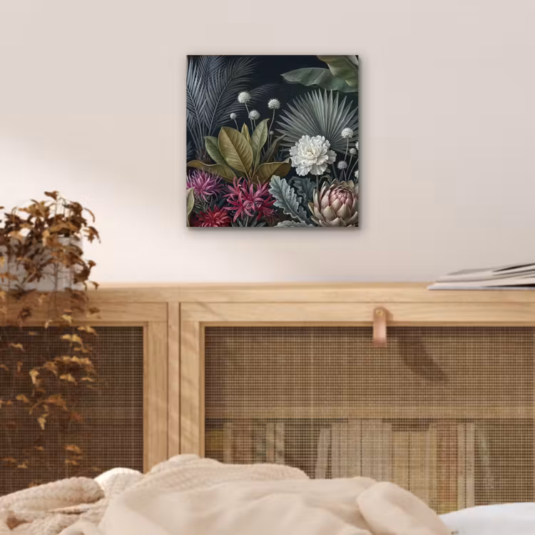 Aluminium schilderij - Planten - Tropisch - Botanisch - Donker - Groen — 4