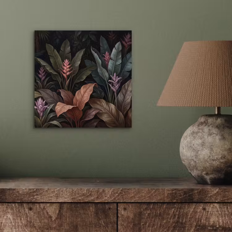 Aluminium schilderij - Planten - Tropisch - Jungle - Donker - Natuur — 3
