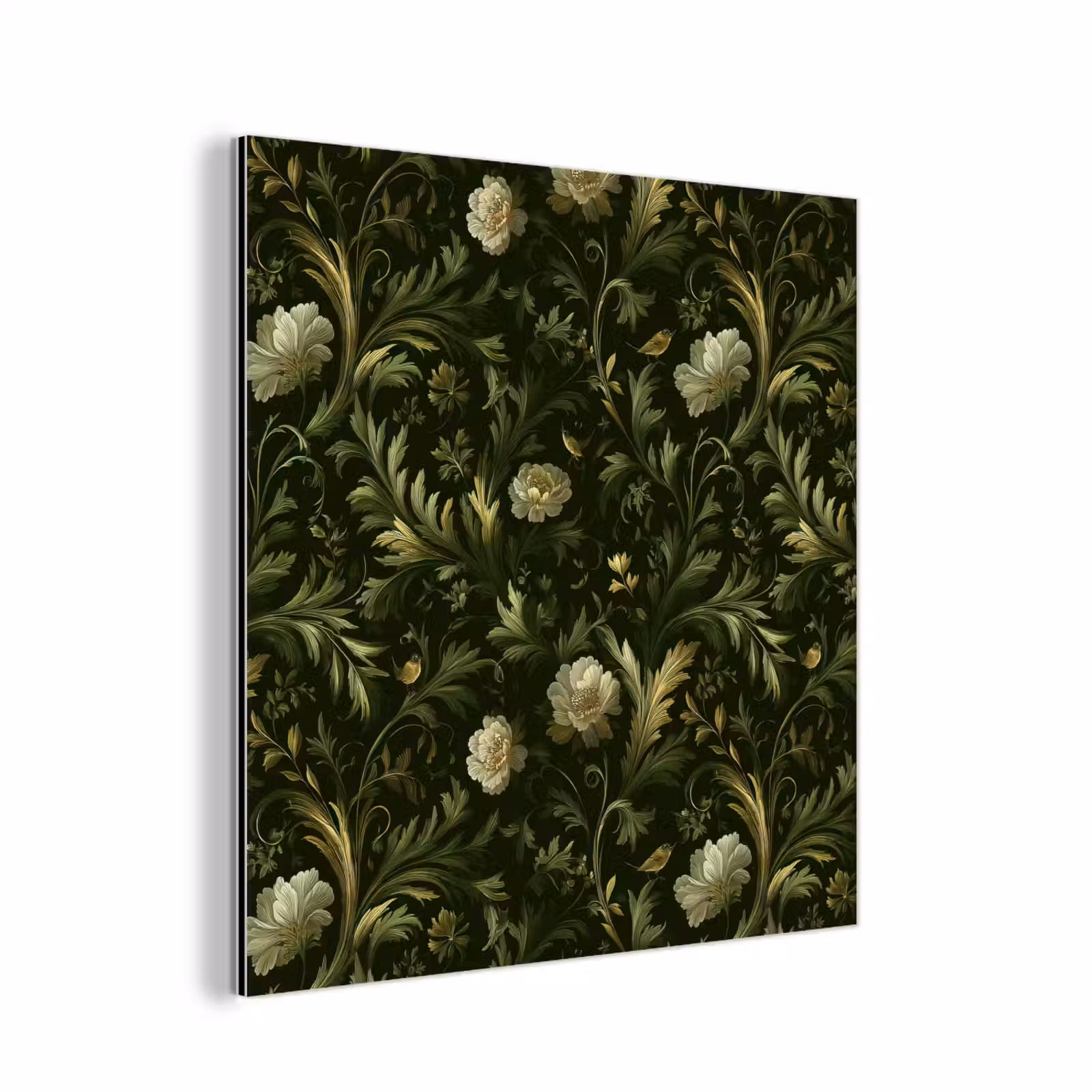 Aluminium schilderij - Botanisch - Naadloos - Bloemen — 1