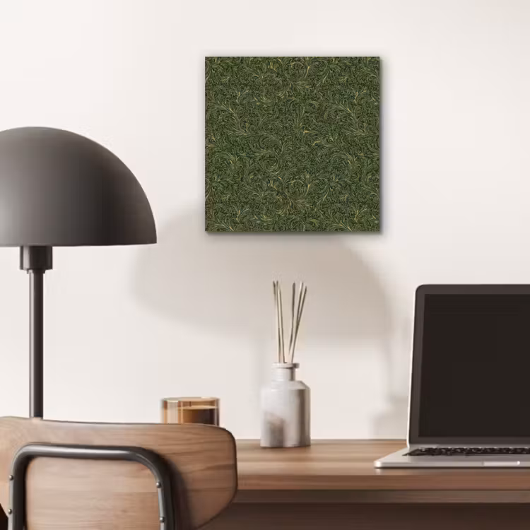 Aluminium schilderij - Donker - Groen - Krullend - Botanisch — 6