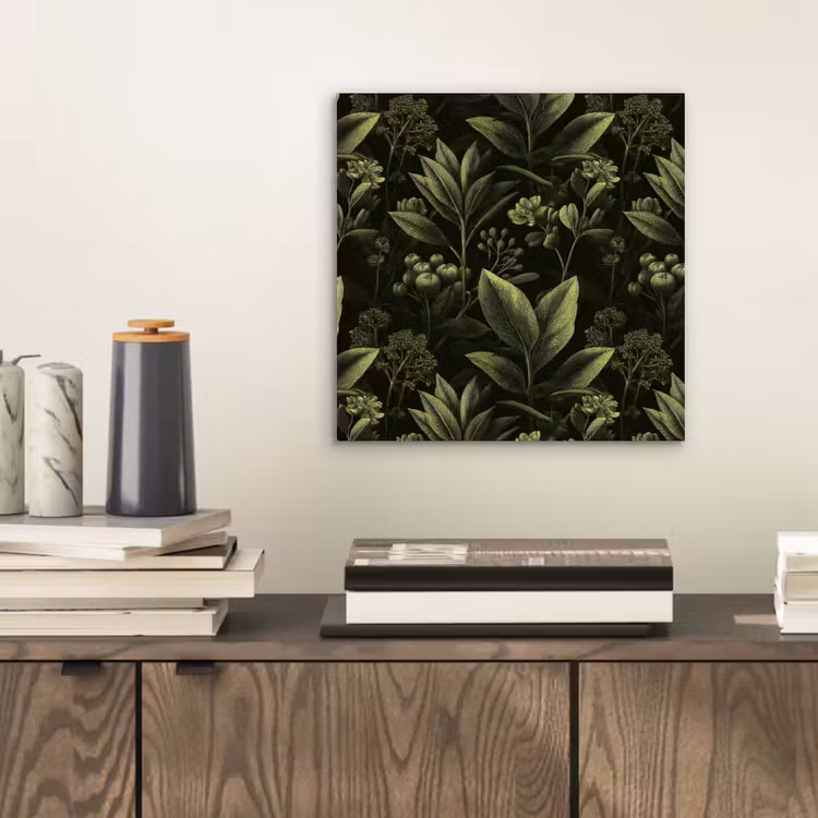 Aluminium schilderij - Klassiek - Donker - Botanisch - Planten — 2