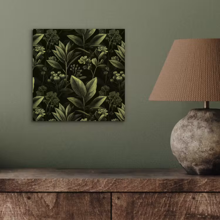 Aluminium schilderij - Klassiek - Donker - Botanisch - Planten — 3