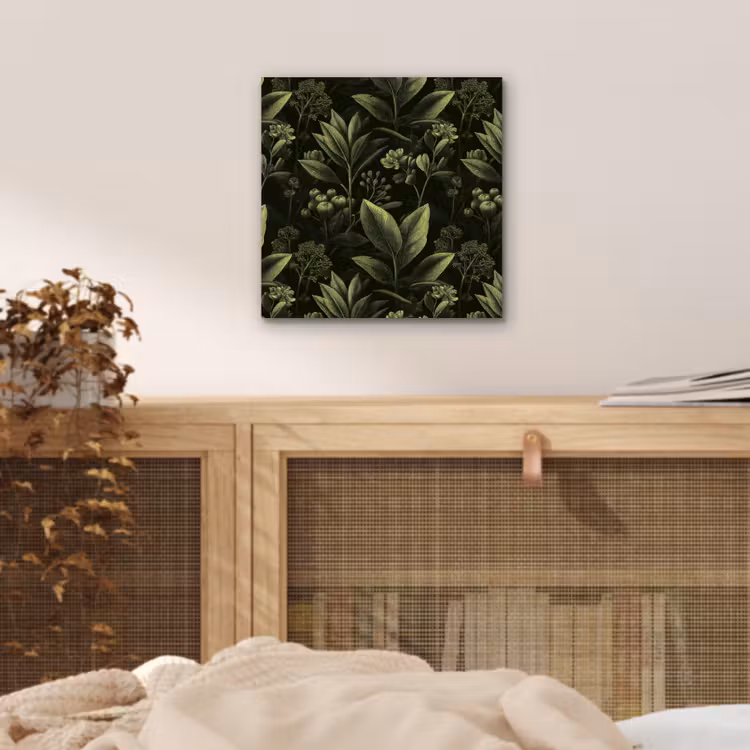 Aluminium schilderij - Klassiek - Donker - Botanisch - Planten — 4