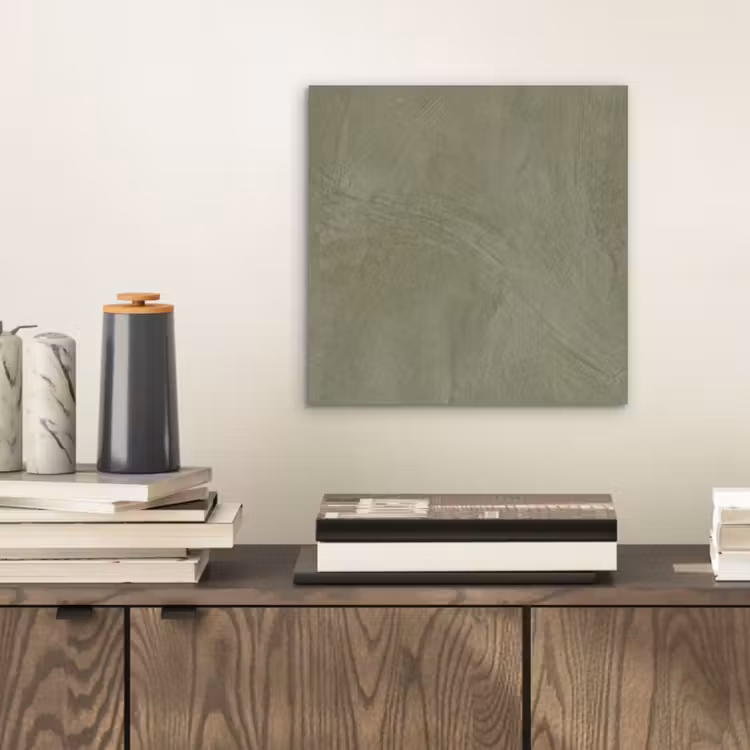 Aluminium schilderij - Textuur - Betonlook - Achtergrond - Modern - Groen — 2