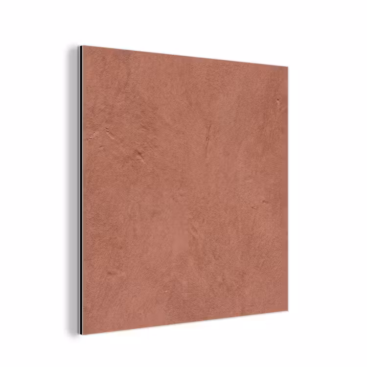 Aluminium schilderij - Textuur - Roodbruin - Grof - Modern — 1