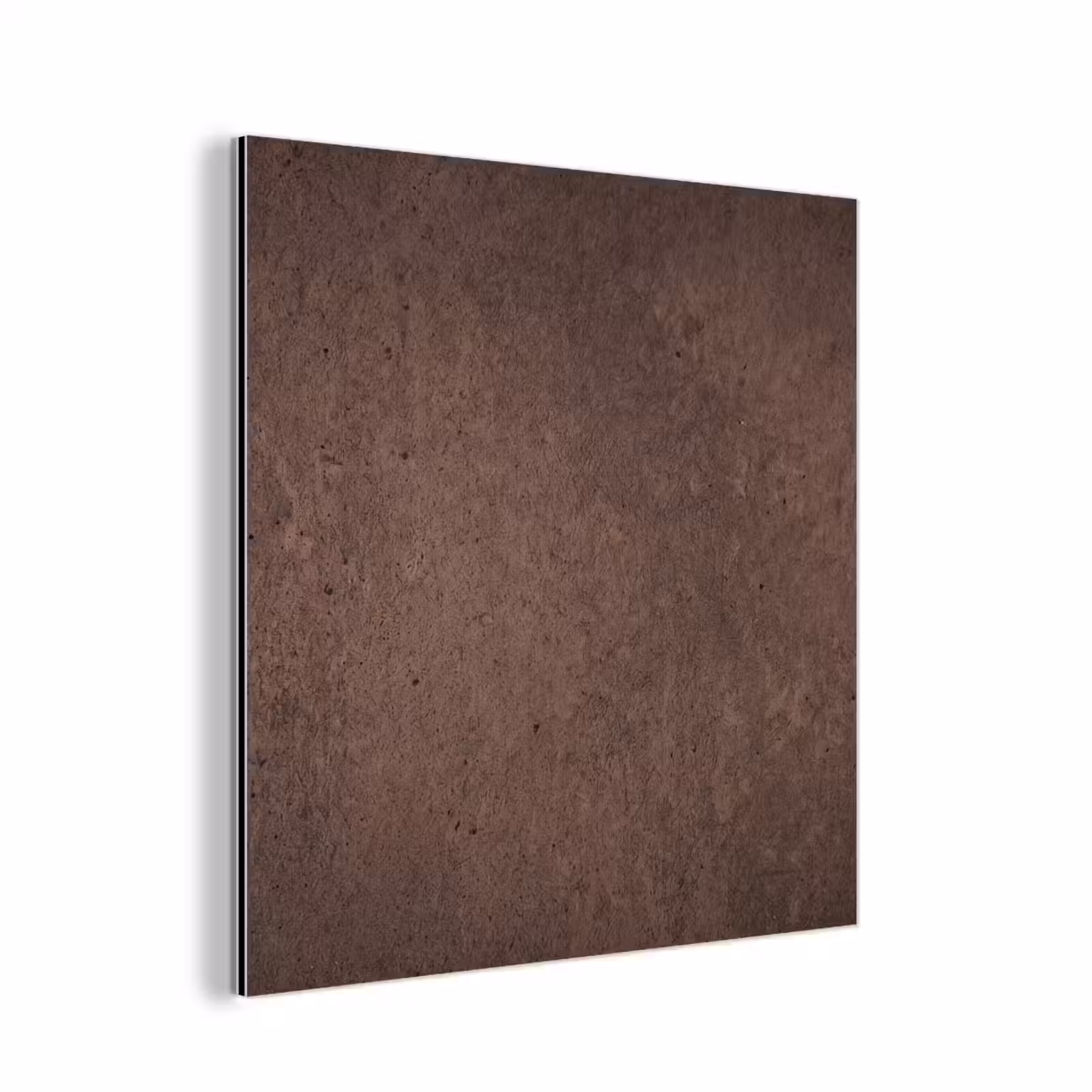 Aluminium schilderij - Textuur - Beton - Abstract - Donker - Bruin — 1