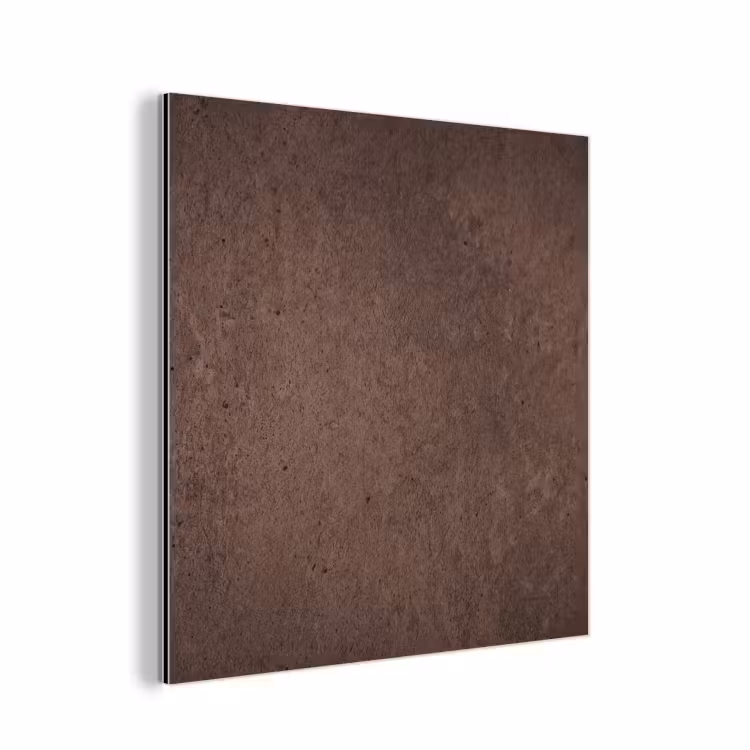 Aluminium schilderij - Textuur - Beton - Abstract - Donker - Bruin — 1