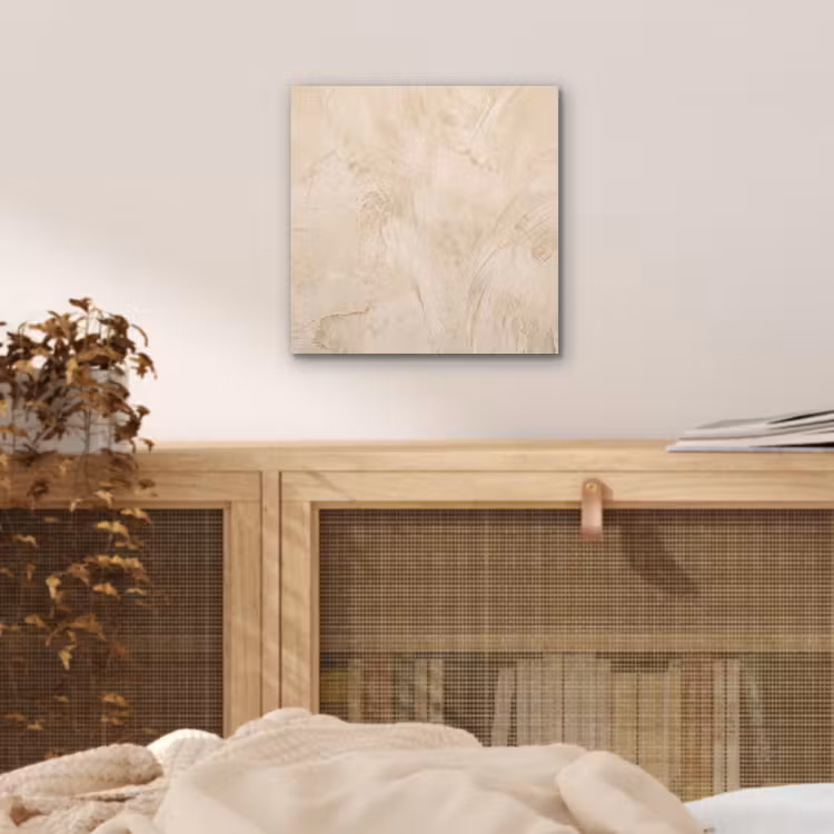 Aluminium schilderij - Textuur - Patroon - Abstract - Modern - Beige — 4