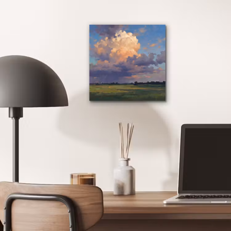 Aluminium schilderij - Lucht - Wolken - Landschap - Modern - Oranje — 6