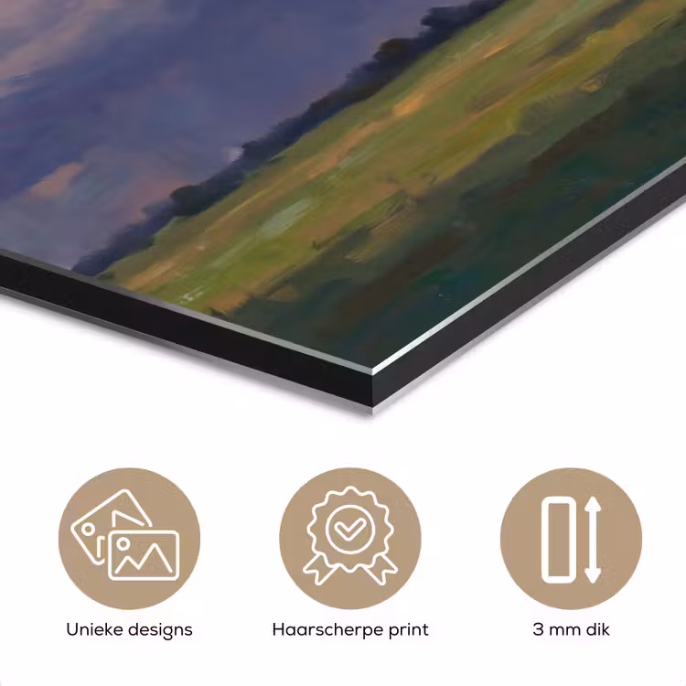Aluminium schilderij - Lucht - Wolken - Landschap - Modern - Oranje — 7