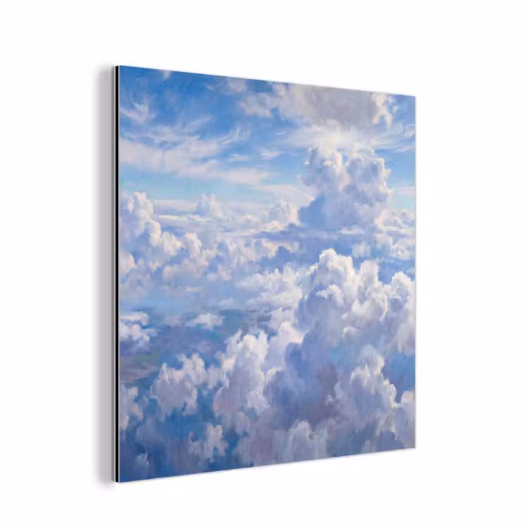 Aluminium schilderij - Wolken - Lucht - Natuur - Abstract - Blauw — 1