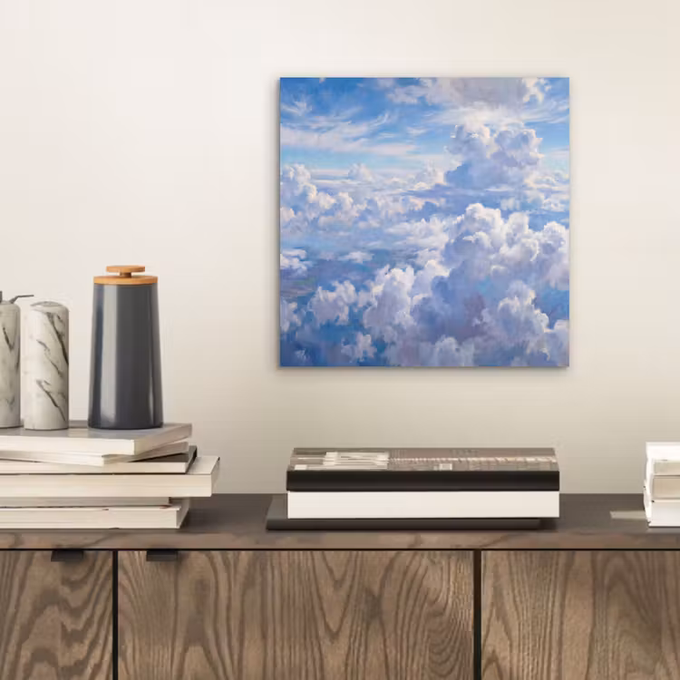 Aluminium schilderij - Wolken - Lucht - Natuur - Abstract - Blauw — 2