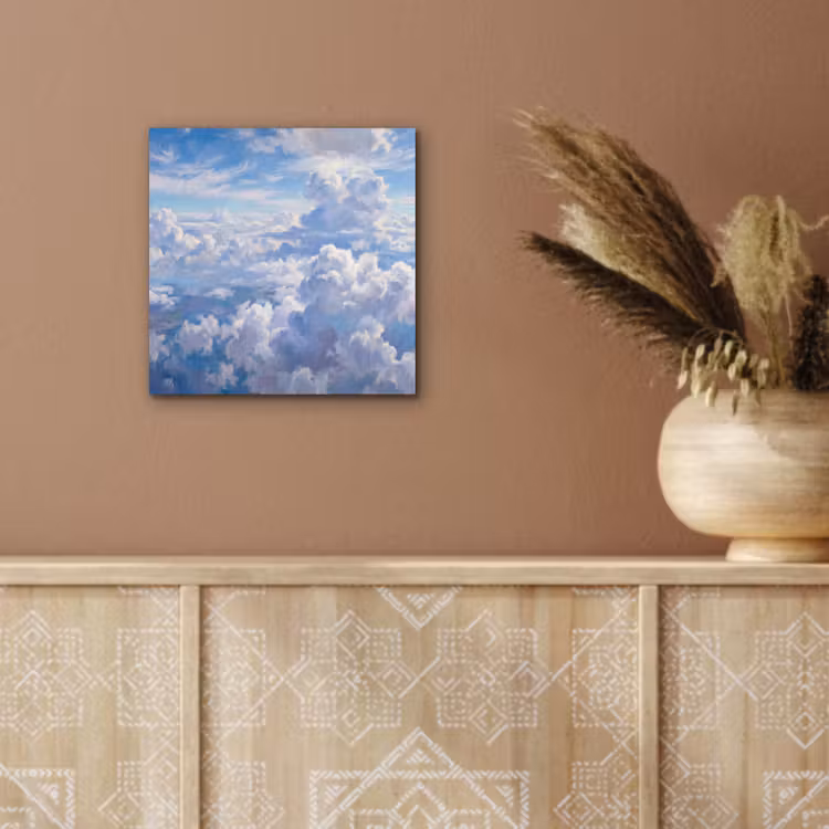 Aluminium schilderij - Wolken - Lucht - Natuur - Abstract - Blauw — 5