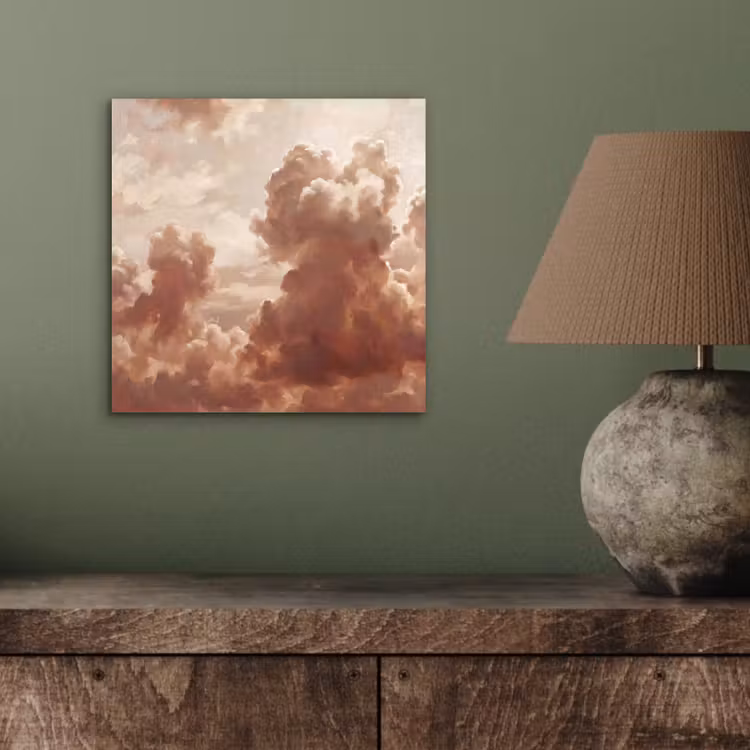 Aluminium schilderij - Wolken - Lucht - Natuur - Modern - Bruin — 3