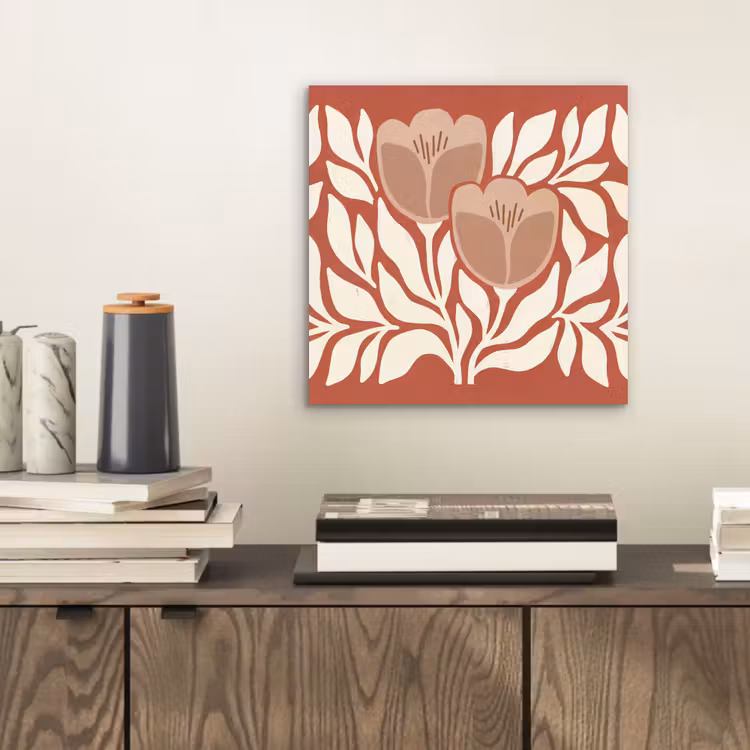 Aluminium schilderij - Bloemen - Abstract - Modern - Beige - Natuur — 2
