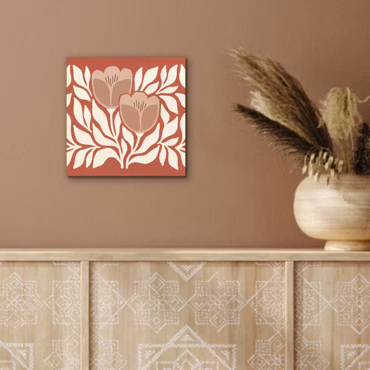 Aluminium schilderij - Bloemen - Abstract - Modern - Beige - Natuur — 5