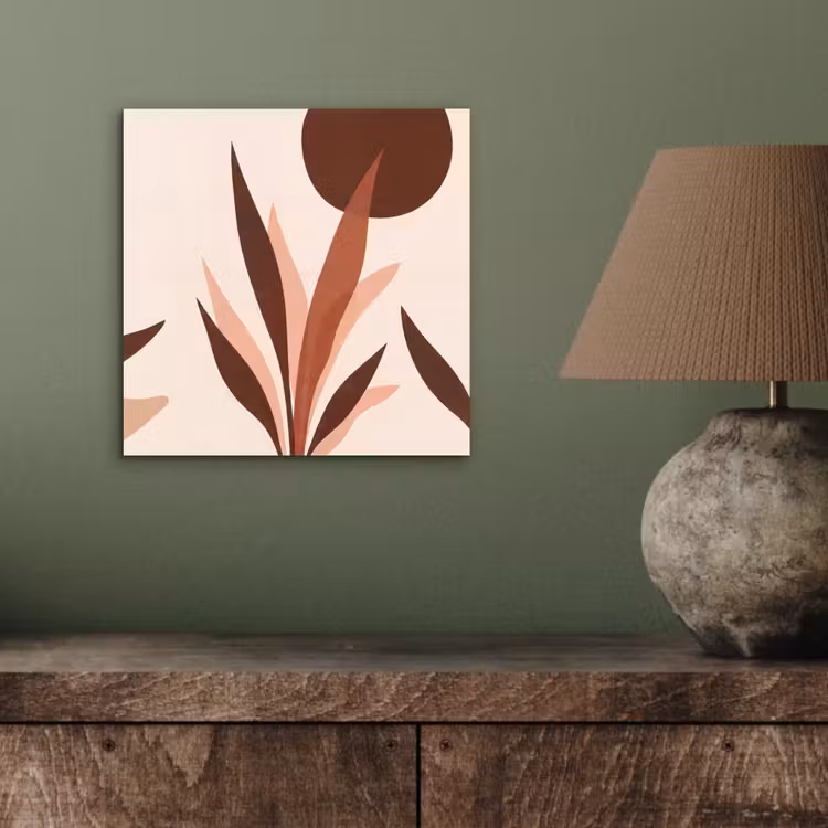 Aluminium schilderij - Planten - Abstract - Natuur - Bruin — 3