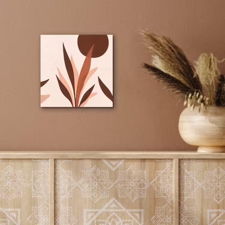 Aluminium schilderij - Planten - Abstract - Natuur - Bruin — 5
