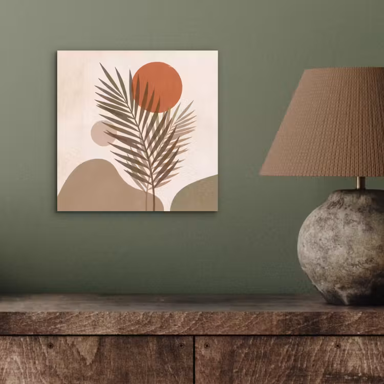 Aluminium schilderij - Planten - Bladeren - Abstract - Modern - Beige — 3