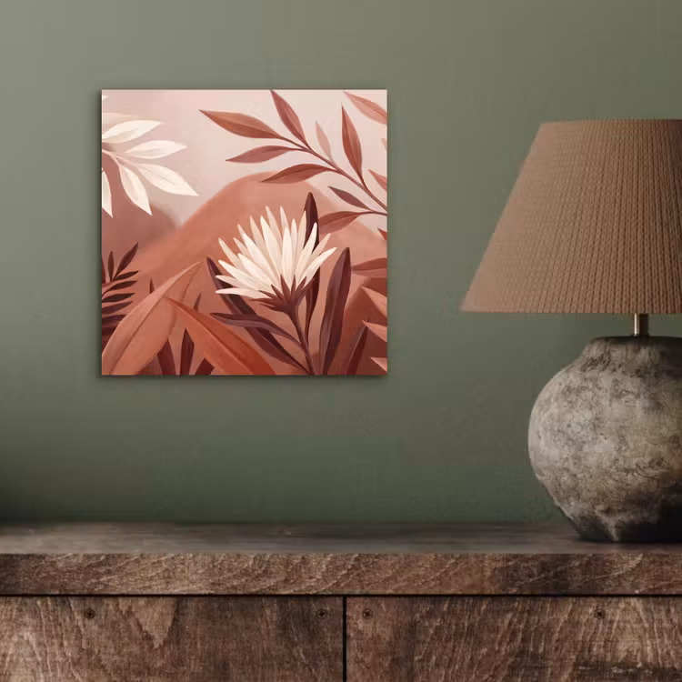 Aluminium schilderij - Planten - Bladeren - Botanisch - Modern - Bruin — 3