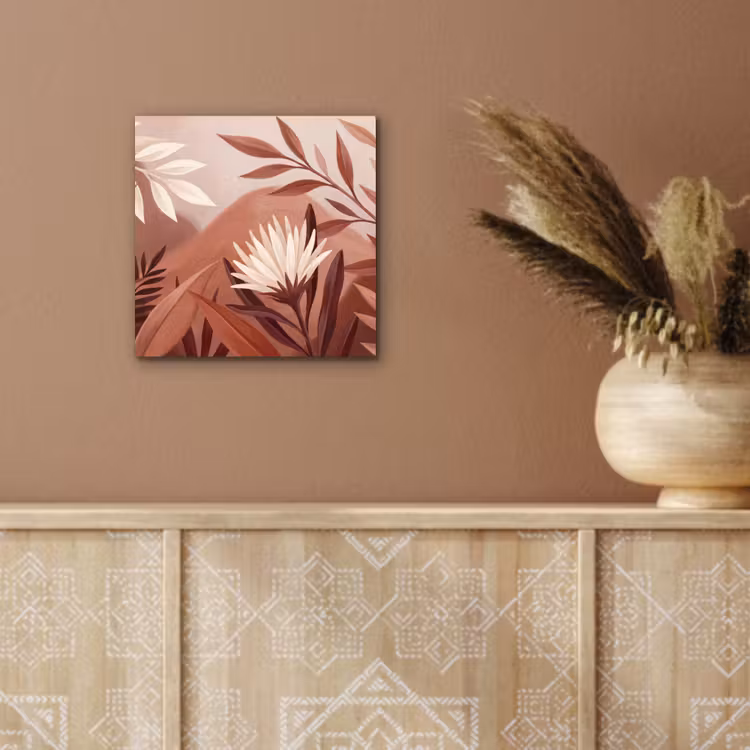 Aluminium schilderij - Planten - Bladeren - Botanisch - Modern - Bruin — 5