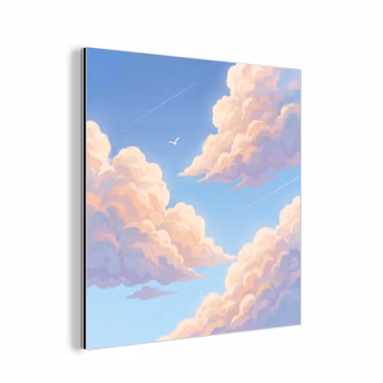 Aluminium schilderij - Wolken - Lucht - Natuur - Blauw — 1