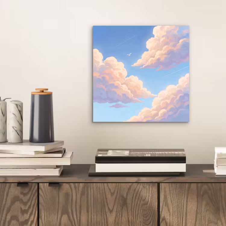 Aluminium schilderij - Wolken - Lucht - Natuur - Blauw — 2