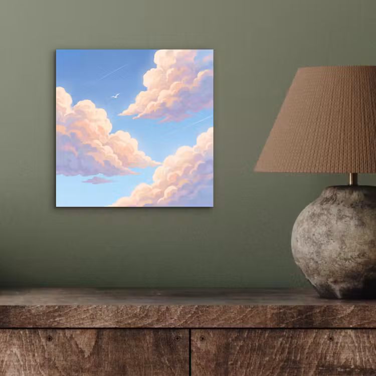 Aluminium schilderij - Wolken - Lucht - Natuur - Blauw — 3
