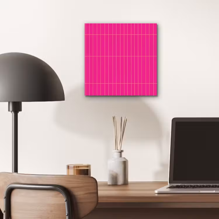 Aluminium schilderij - Patroon - Tegel - Magenta - Roze — 6