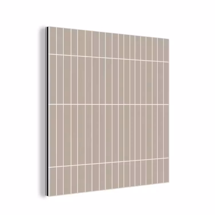 Aluminium schilderij - Verticaal - Wandtegel - Licht Beige — 1