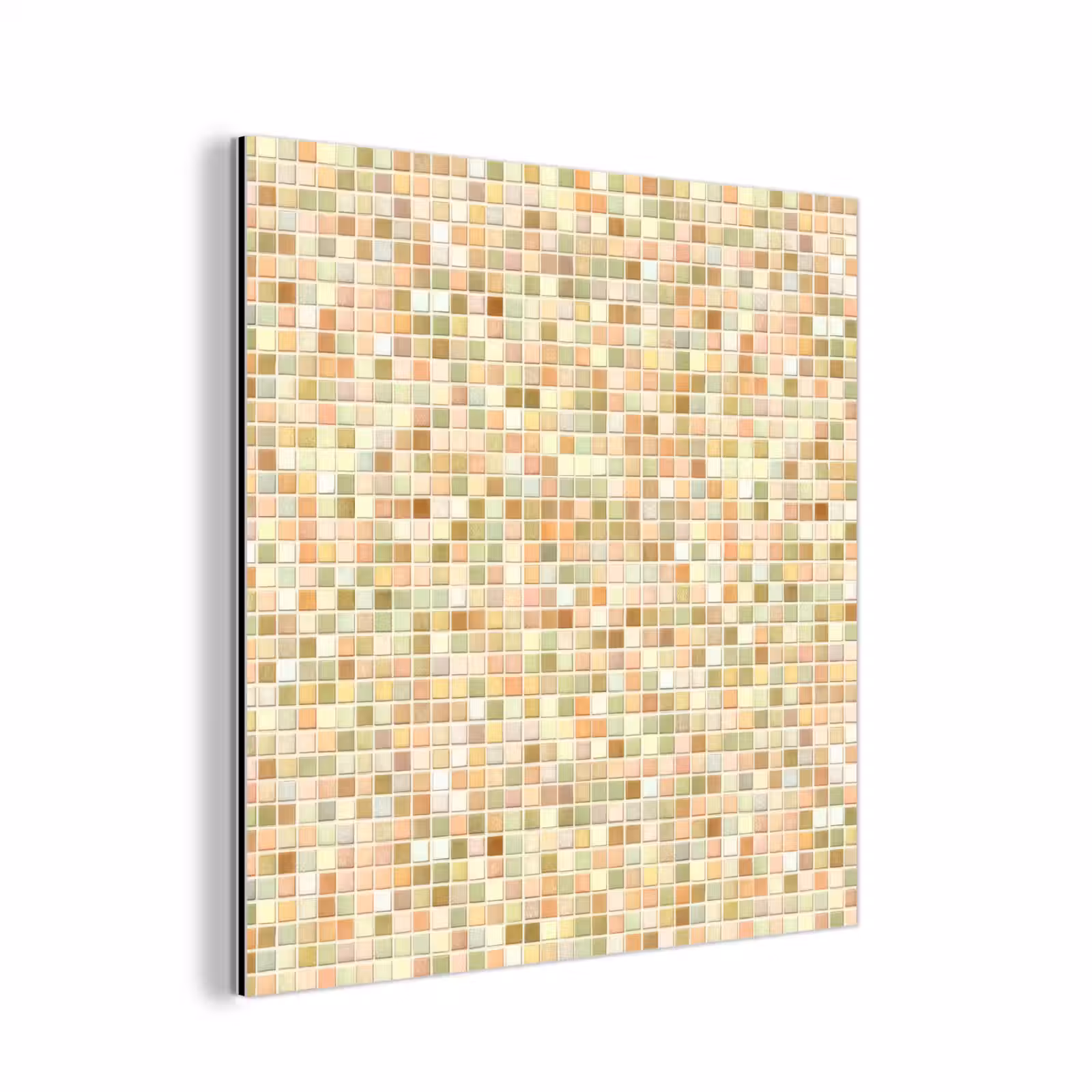 Aluminium schilderij - Mozaïek - Patroon - Terracotta — 1