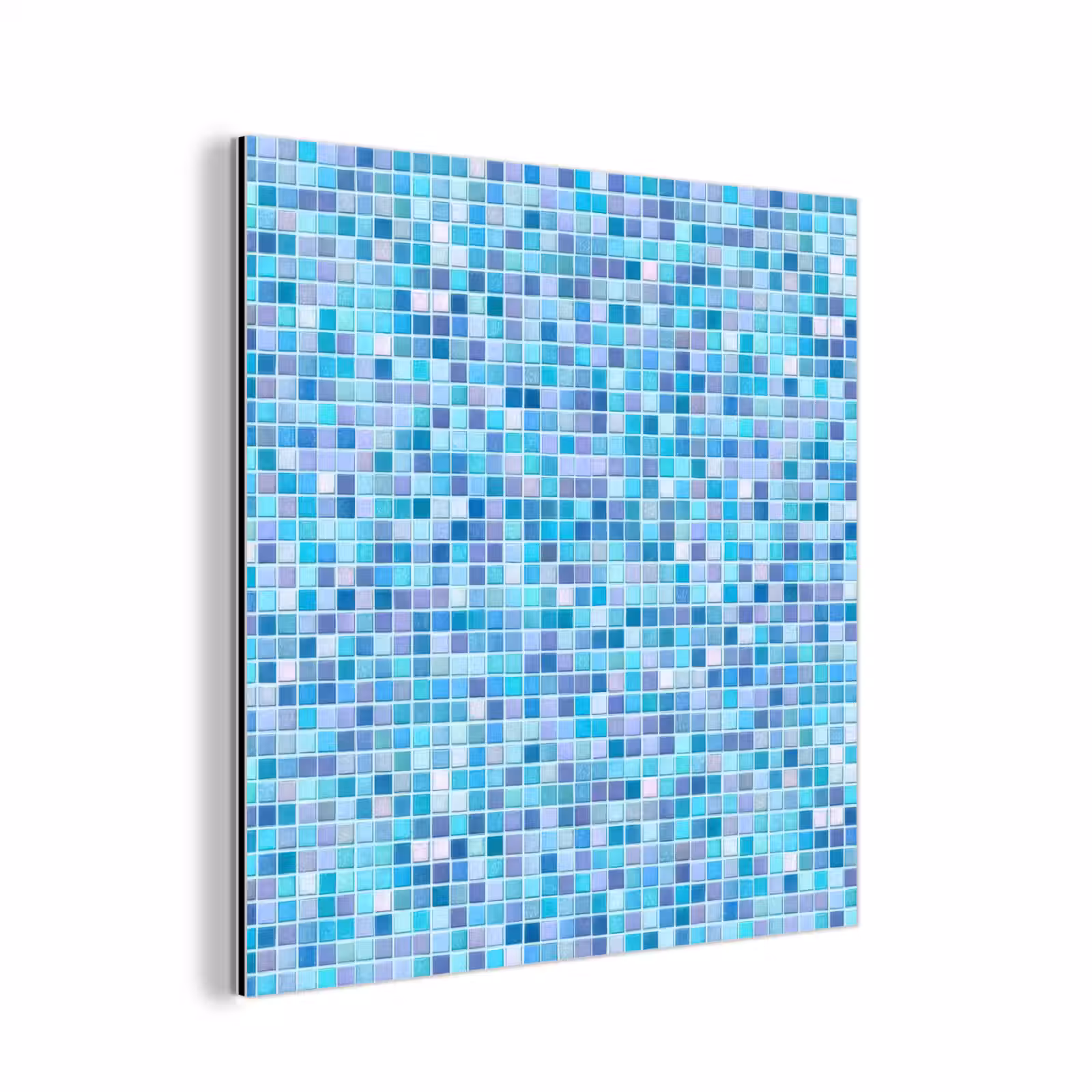 Aluminium schilderij - Mozaïek - Patroon - Turquoise — 1