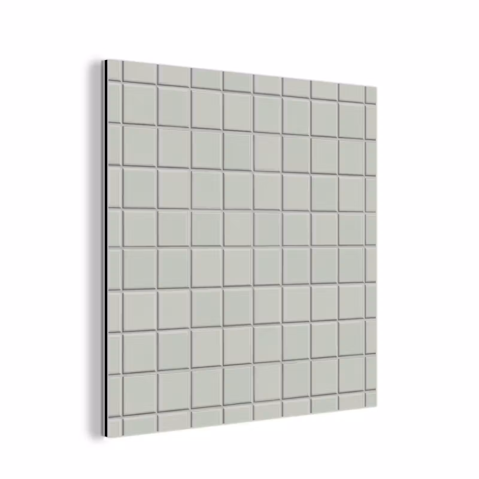 Aluminium schilderij - Tegel - Patroon - Lichtgroen — 1