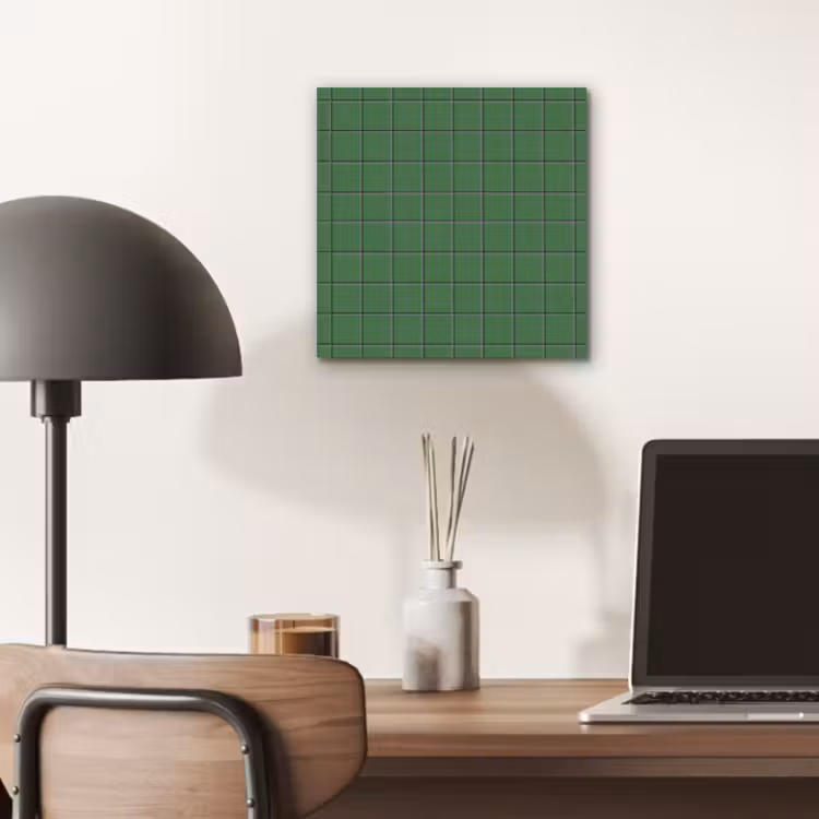 Aluminium schilderij - Patroon - Tegels - Groen — 6