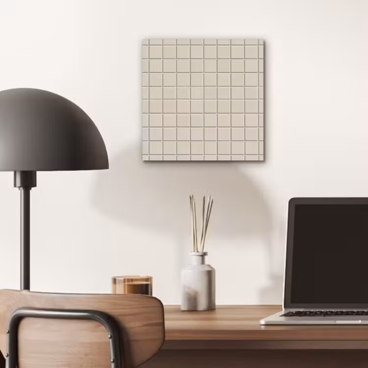 Aluminium schilderij - Patroon - Tegels - Taupe — 6