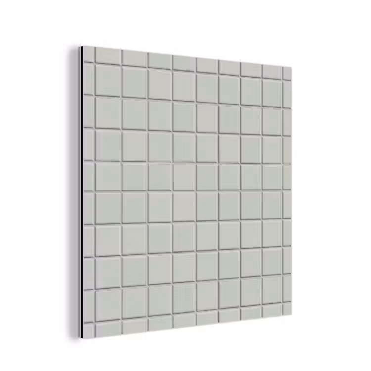 Aluminium schilderij - Tegel - Patroon - Lichtgroen — 1