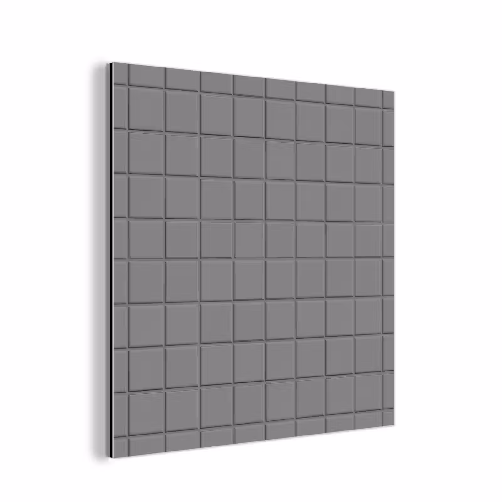 Aluminium schilderij - Modern - Patroon - Grijs — 1