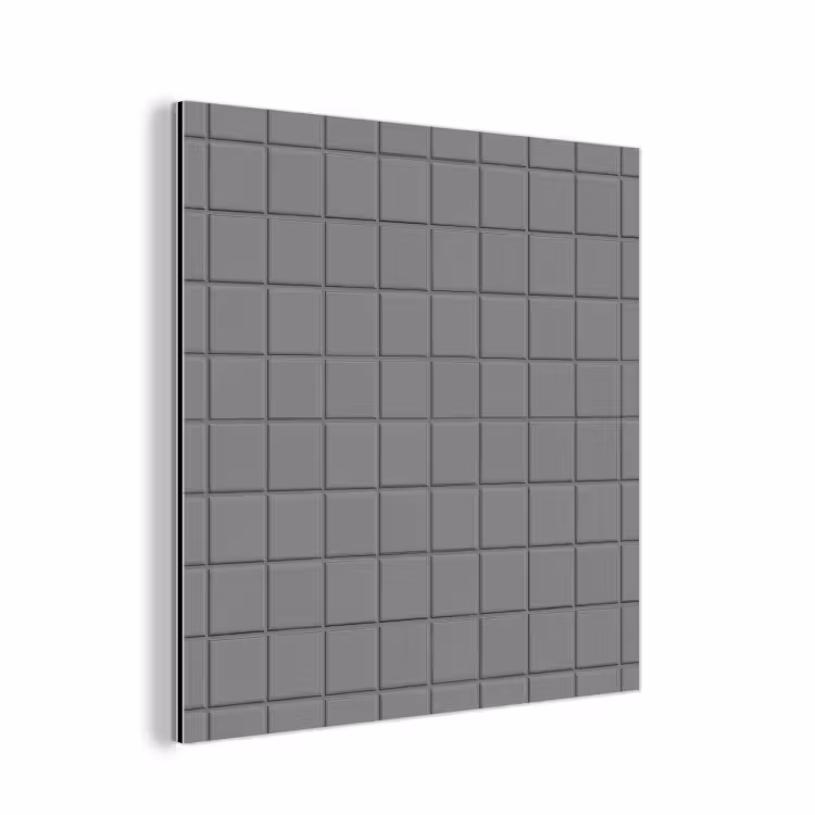 Aluminium schilderij - Modern - Patroon - Grijs — 1