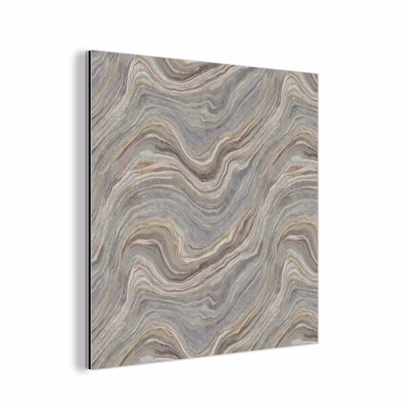 Aluminium schilderij - Patroon - Sereen - Paars - Groen — 1