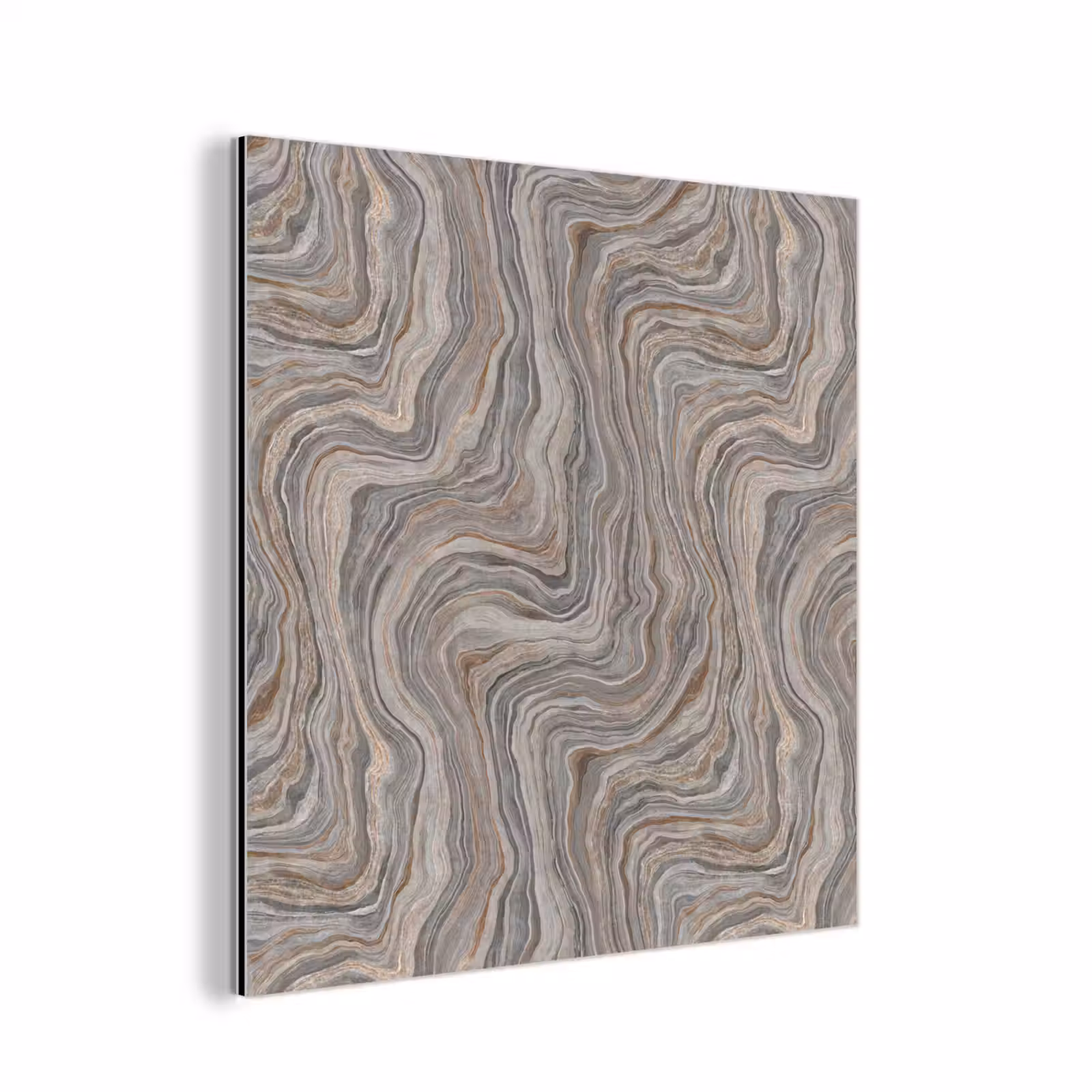 Aluminium schilderij - Patroon - Textuur - Grijs — 1