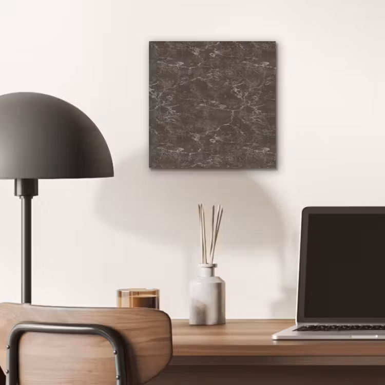Aluminium schilderij - Marmer - Aders - Bruin — 6