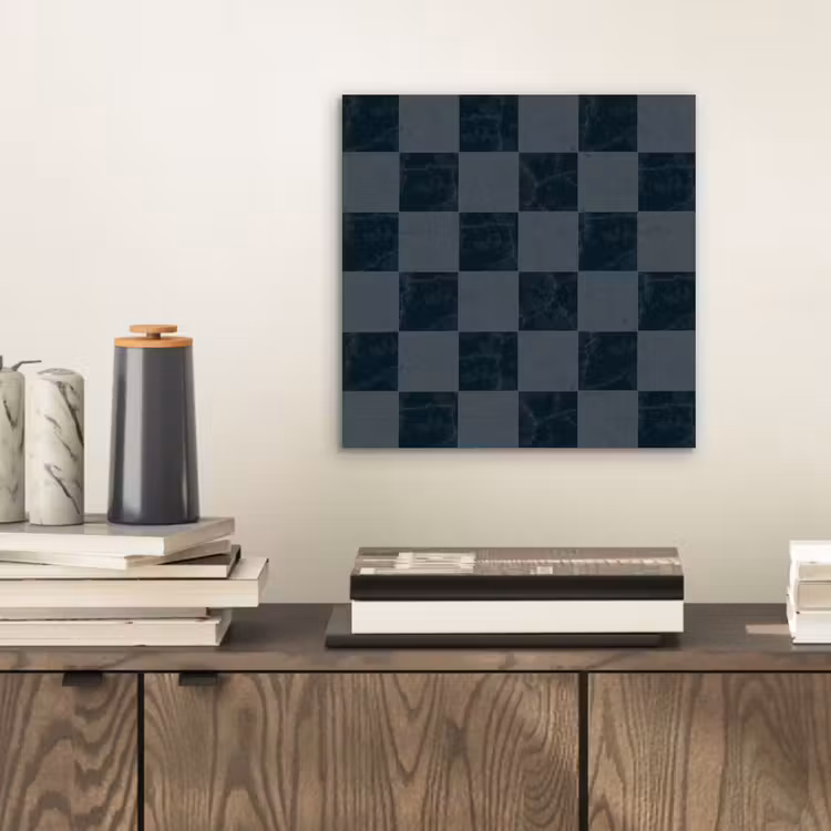 Aluminium schilderij - Marmer - Patroon - Antraciet — 2