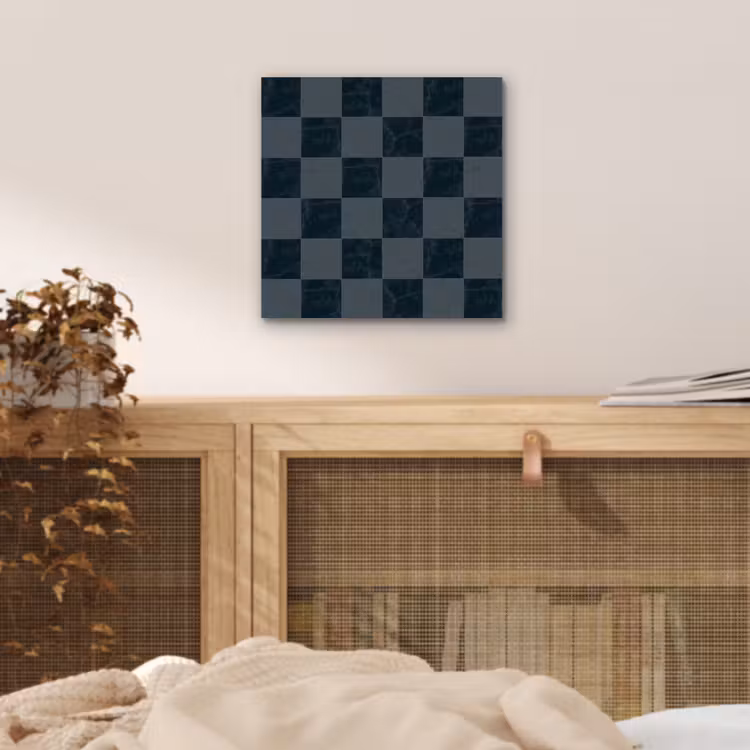 Aluminium schilderij - Marmer - Patroon - Antraciet — 4