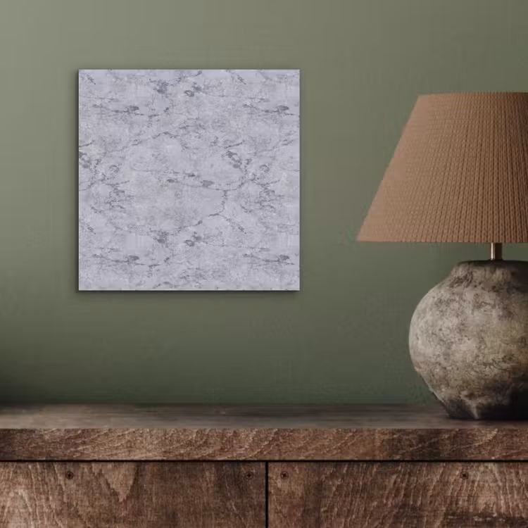 Aluminium schilderij - Marmerplaat - Patroon - Grijs — 3