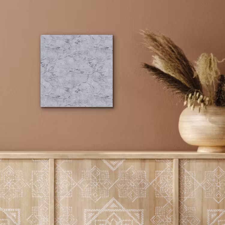 Aluminium schilderij - Marmerplaat - Patroon - Grijs — 5