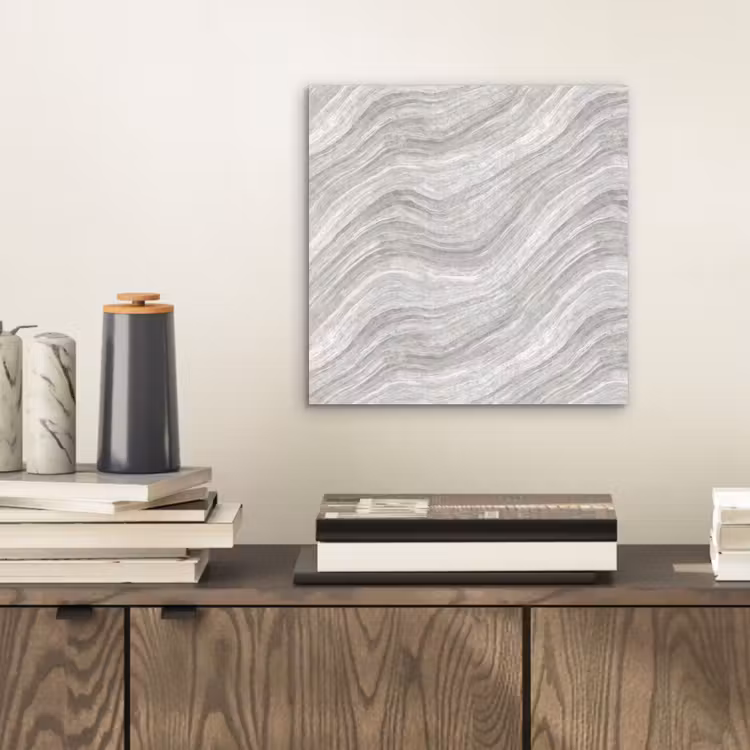 Aluminium schilderij - Patroon - Helder - Wit - Grijs — 2