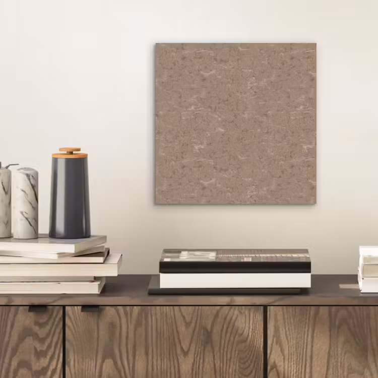 Aluminium schilderij - Patroon - Kalksteen - Beige — 2