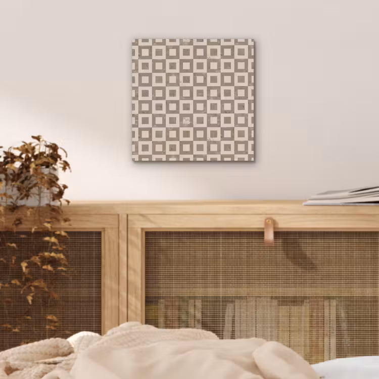 Aluminium schilderij - Patroon - Marmer - Beige — 4
