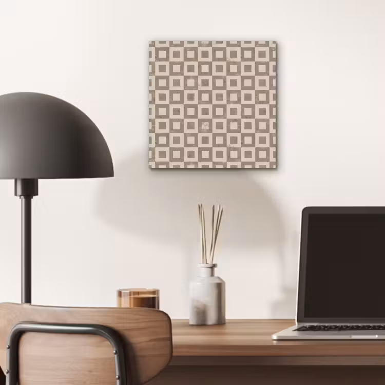 Aluminium schilderij - Patroon - Marmer - Beige — 6